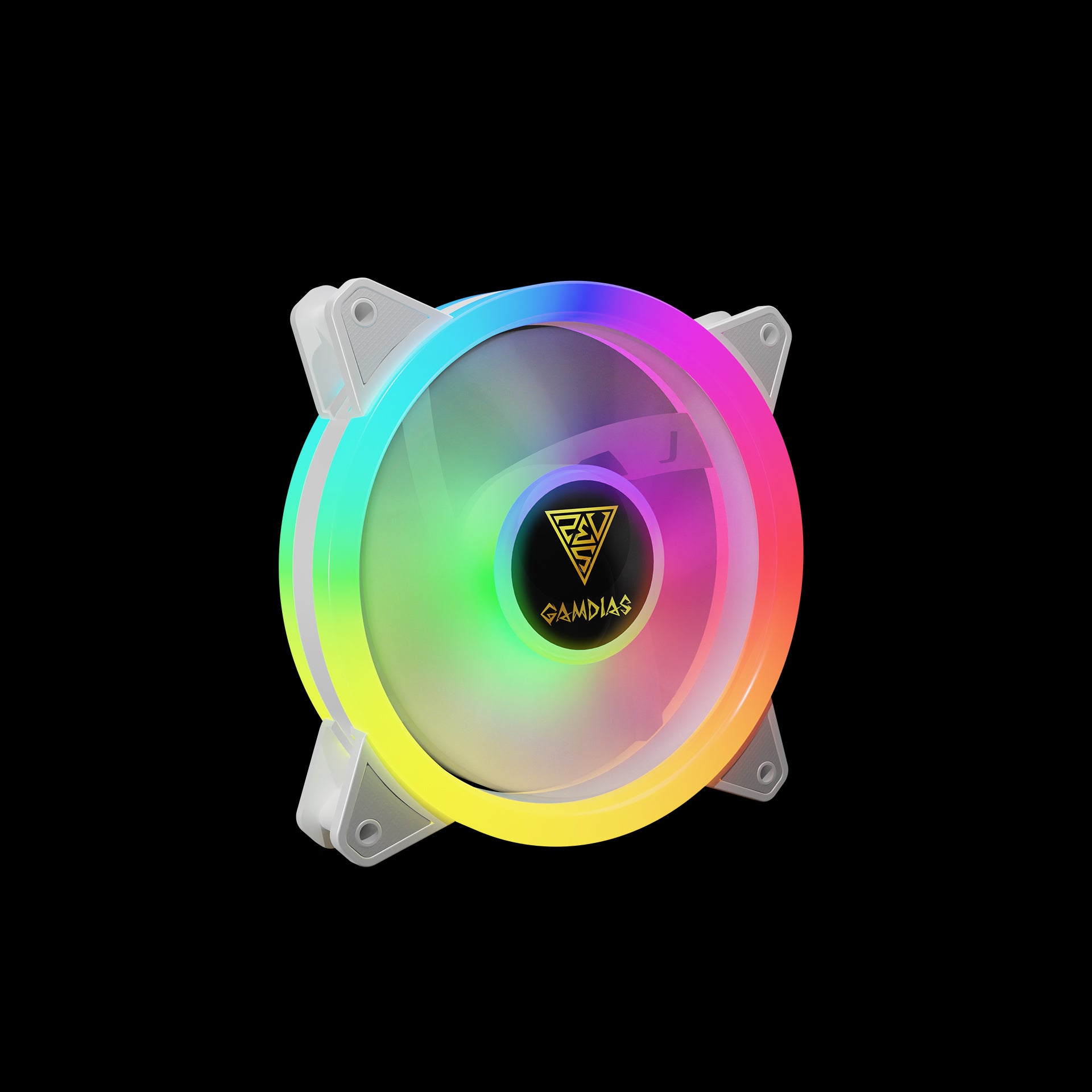 GAMDIAS AELOUS M2-1240R WHITE 4 Case Fan Kit