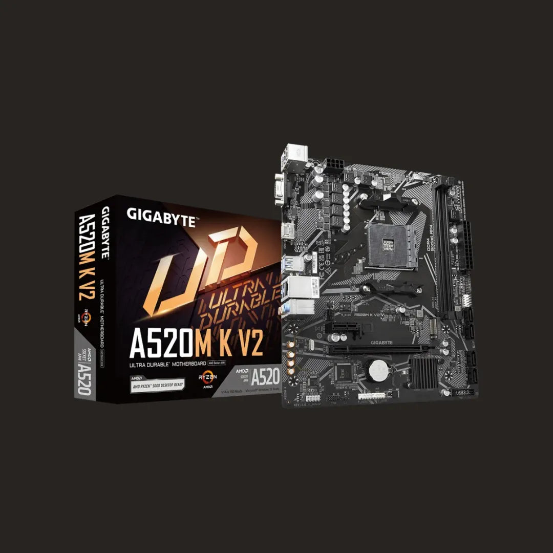 AMD A520 Ultra Durable Motherboard - GbE LAN, PCIe 3.0 x4 M.2