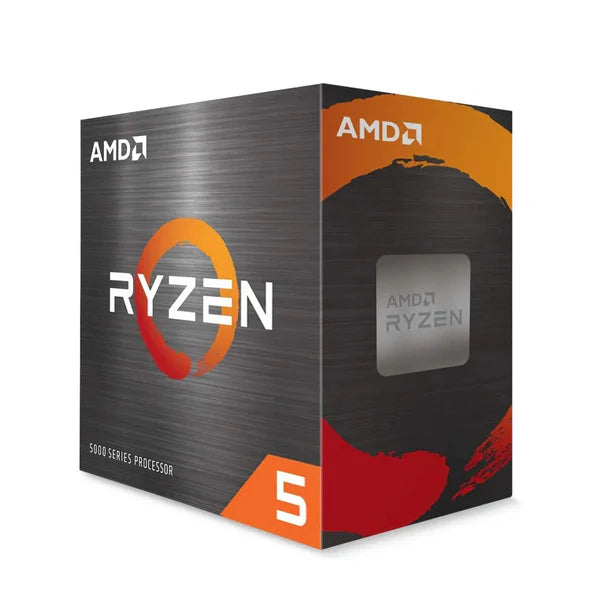 AMD Ryzen 5 5600 Processor - 6 cores, 12 threads, up to 4.4GHz Boost Clock, 7nm FinFET Technology, Unlocked for Overclocking, AM4 Socket, 65W TDP, Windows 11 - 64-Bit Edition, No Integrated Graphics