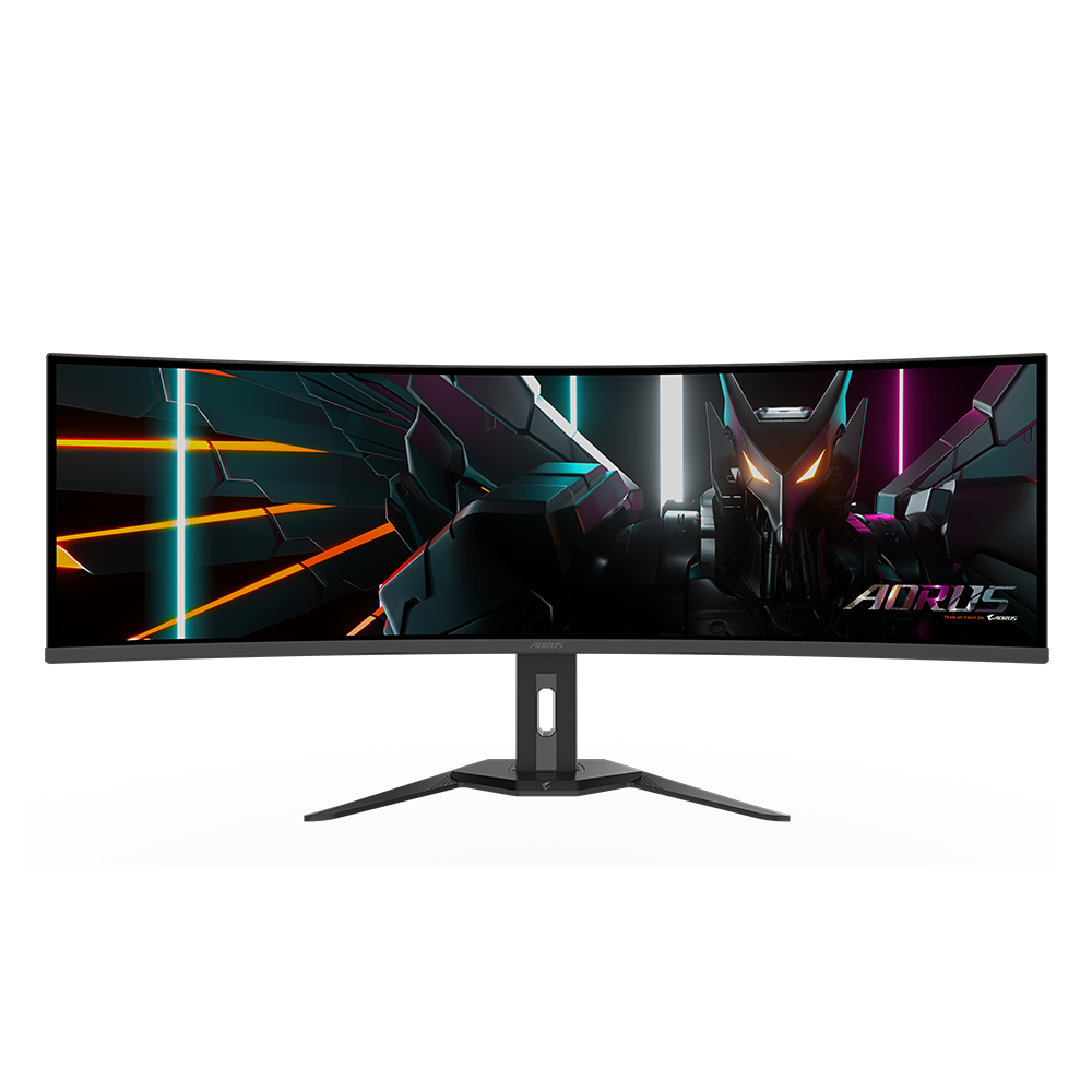 GIGABYTE - AORUS CO49DQ - 49" QD OLED - 5120x1440 DQHD 32:9-1800R - 144Hz - 0.03ms GTG - AMD FreeSync Premium Pro - Super Ultrawide - KVM - HDMI, DP, Type C - Height Adjustable - Black