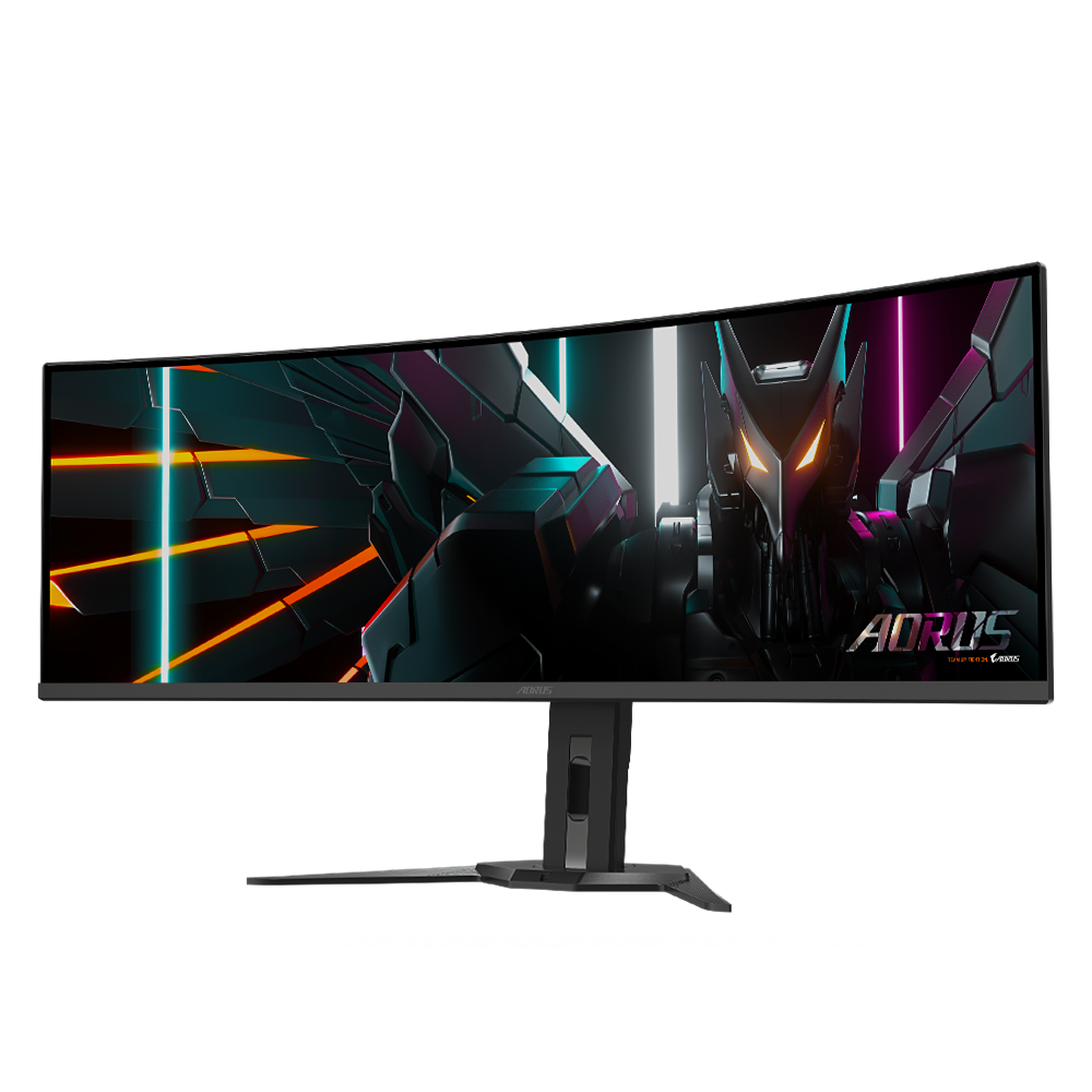 GIGABYTE - AORUS CO49DQ - 49" QD OLED - 5120x1440 DQHD 32:9-1800R - 144Hz - 0.03ms GTG - AMD FreeSync Premium Pro - Super Ultrawide - KVM - HDMI, DP, Type C - Height Adjustable - Black