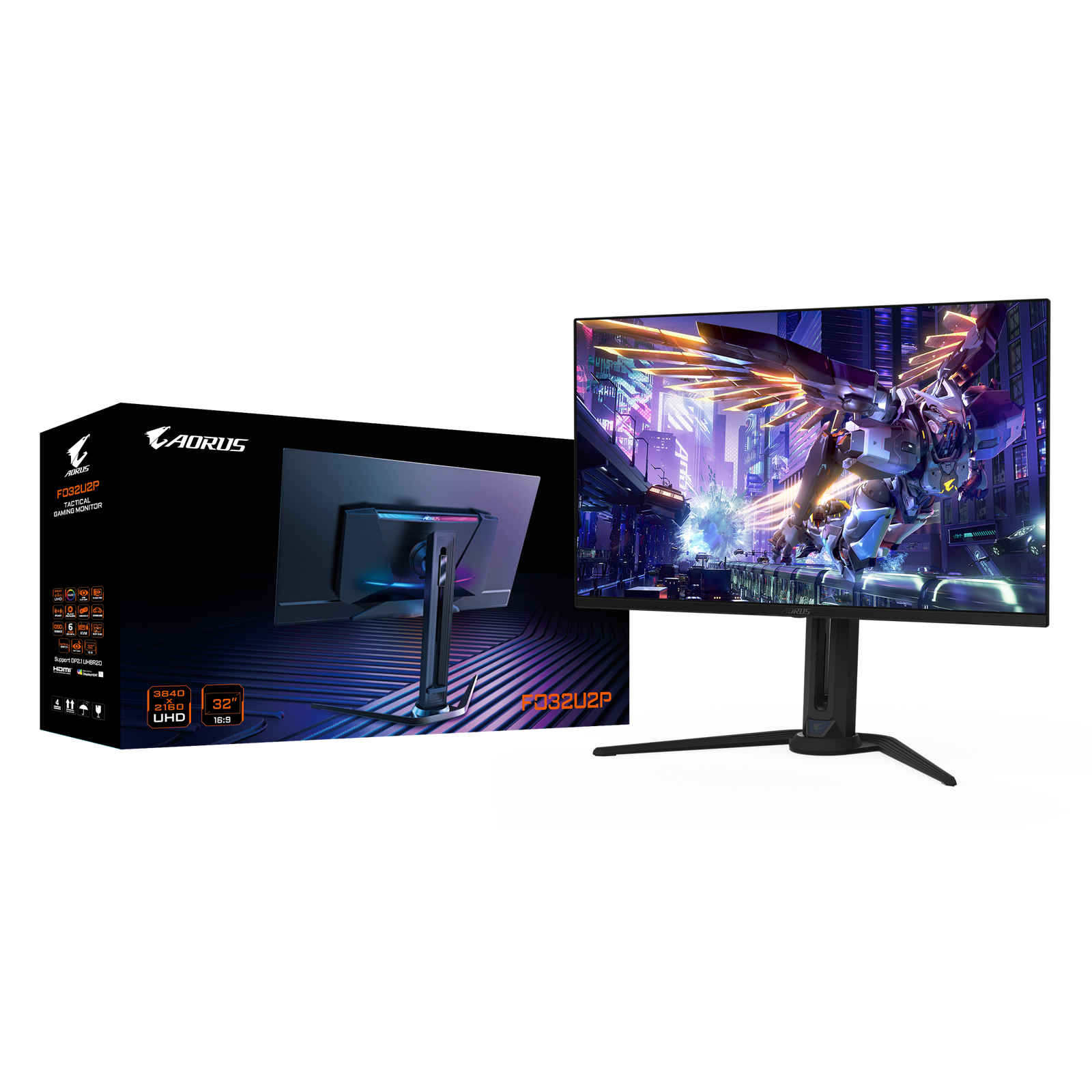 Gigabyte AORUS FO32U2P 32” QD-OLED Flat Gaming Monitor