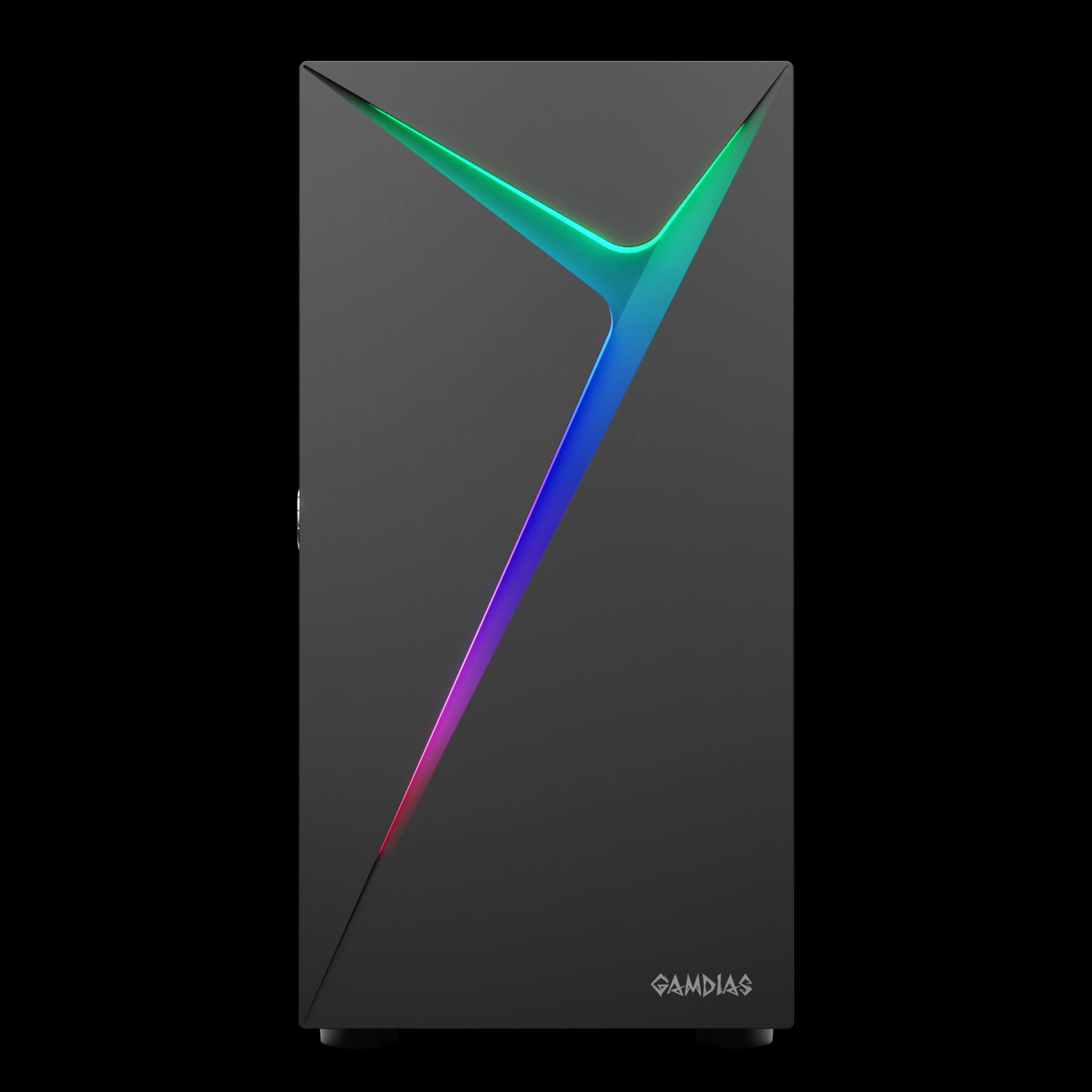 GAMDIAS ARGUS E4 Elite Black Mid Tower Case with ARGB & Tempered Glass