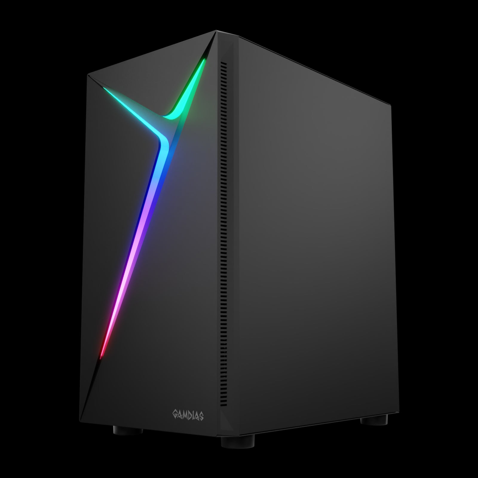 GAMDIAS ARGUS E4 Elite Black Mid Tower Case with ARGB & Tempered Glass