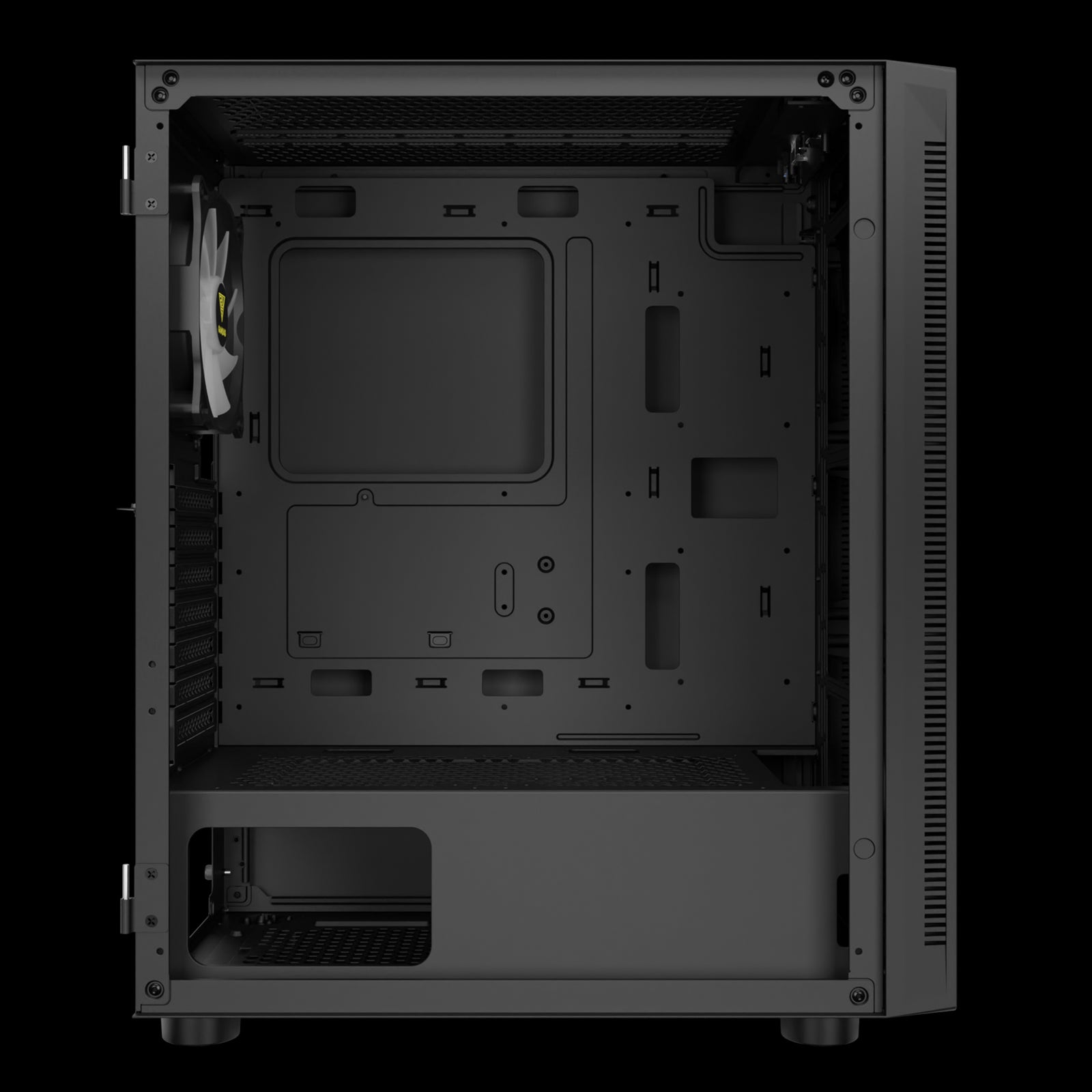 GAMDIAS ARGUS E4 Elite Black Mid Tower Case with ARGB & Tempered Glass