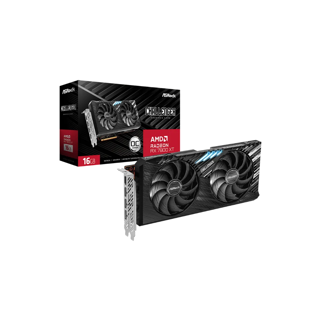 ASRock RX 7800 XT Challenger Graphics Card - 16GB GDDR6, Ultimate Performance