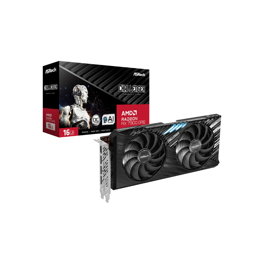 ASRock RX 7900 GRE Challenger Graphics Card - 16GB GDDR6, Premier Performance