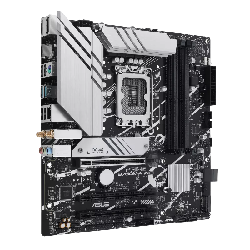 ASUS PRIME B760M-A PRIME WIFI DDR5 Motherboard - PCIe 5.0, Intel 12th Gen Ready