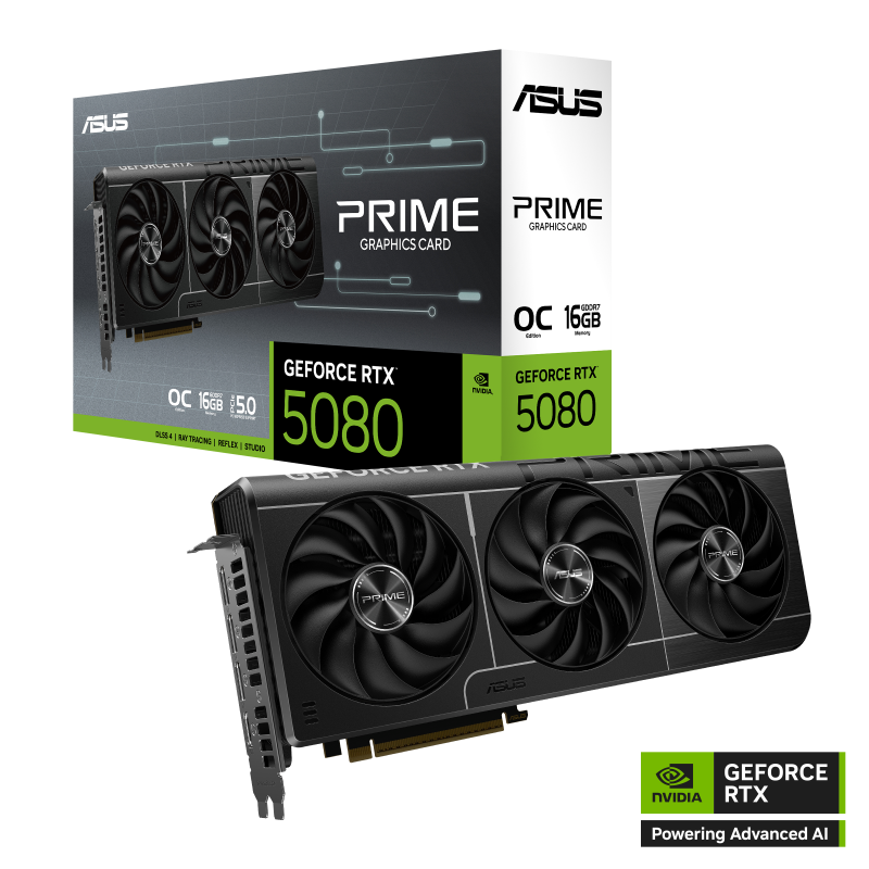 ASUS Prime RTX 5080 OC 16GB GDDR7 Graphics Card