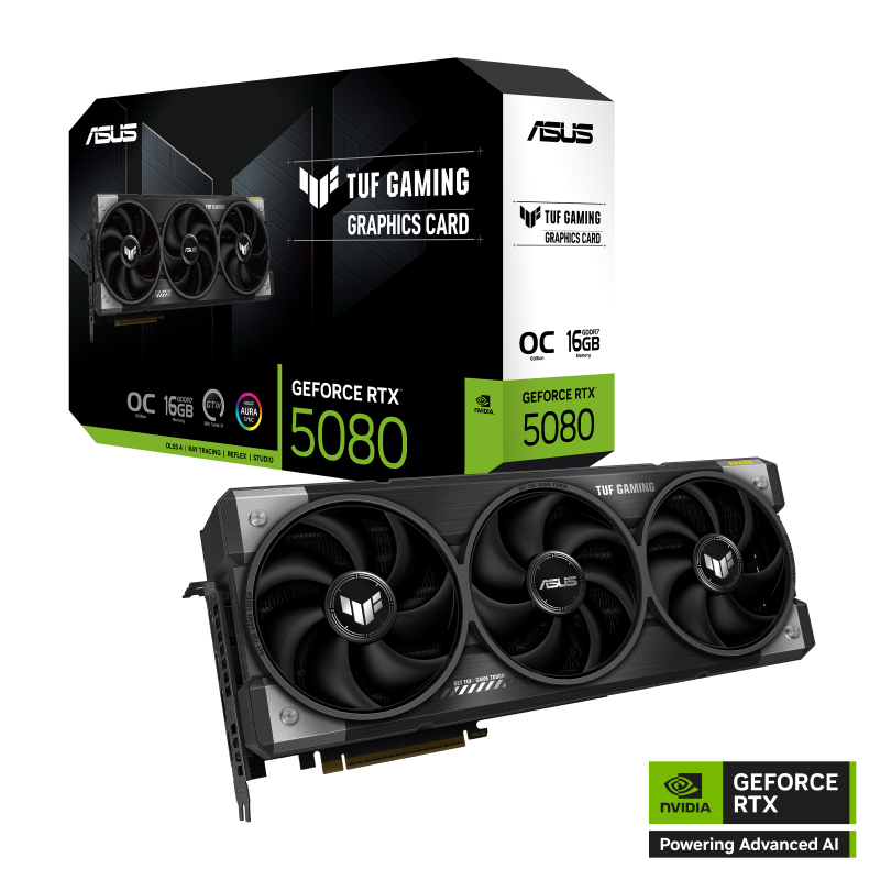 ASUS TUF Gaming RTX 5080 OC 16GB GDDR7 Graphics Card