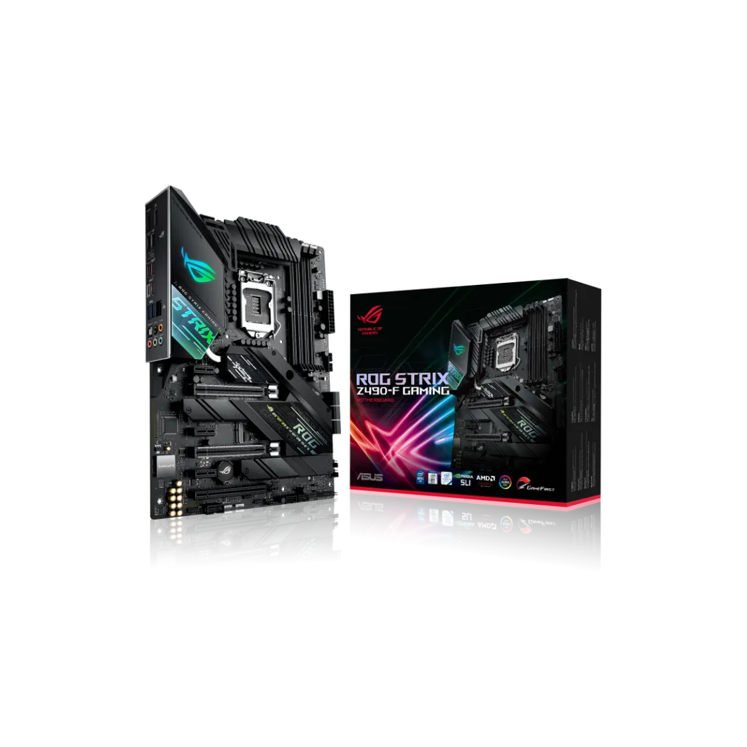 ASUS Z490-F GAMING Motherboard - DDR4, PCIe 3.0, Aura Sync RGB, AI Overclocking