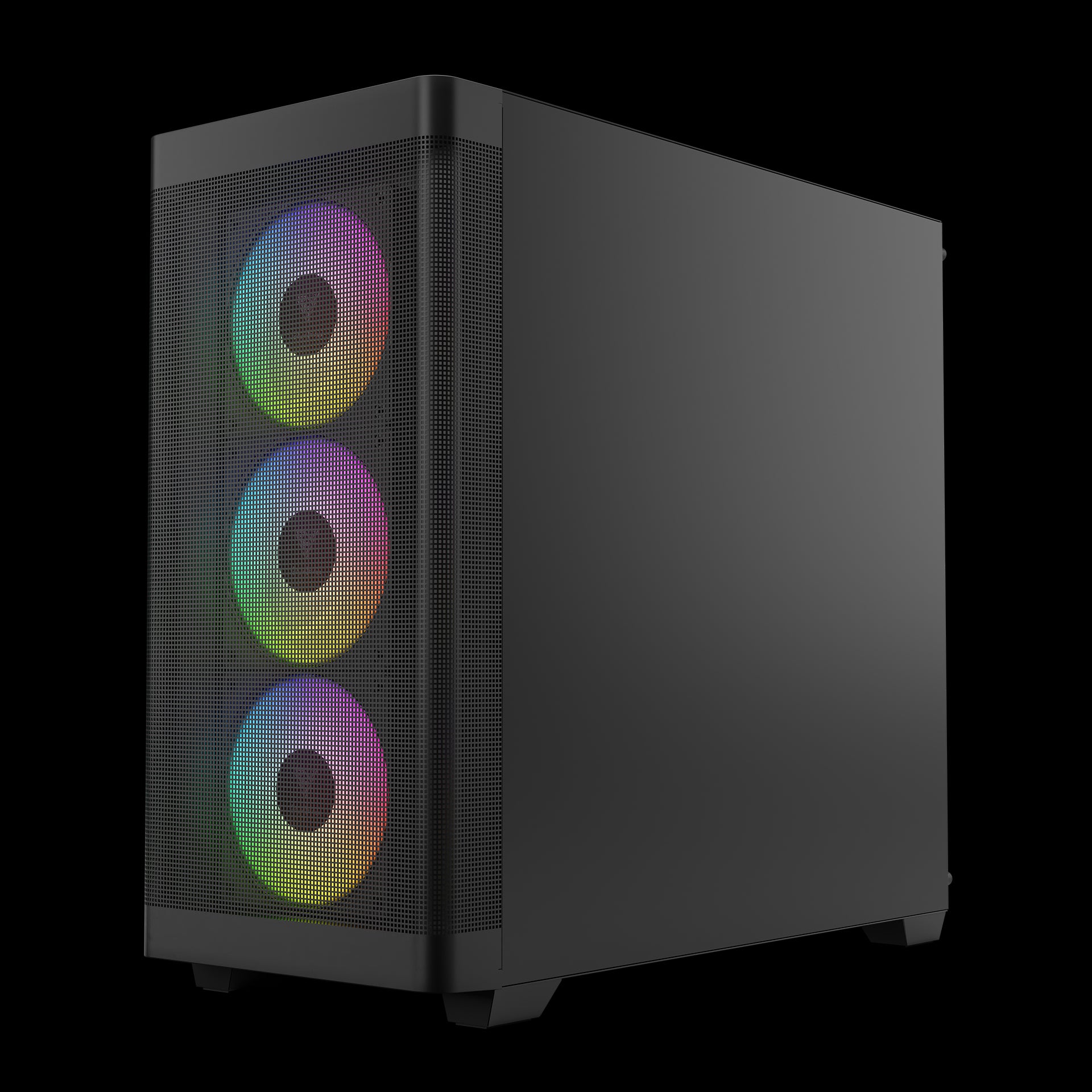 GAMDIAS ATHENA M3 Advanced Mesh Front ARGB Gaming Case (Black)