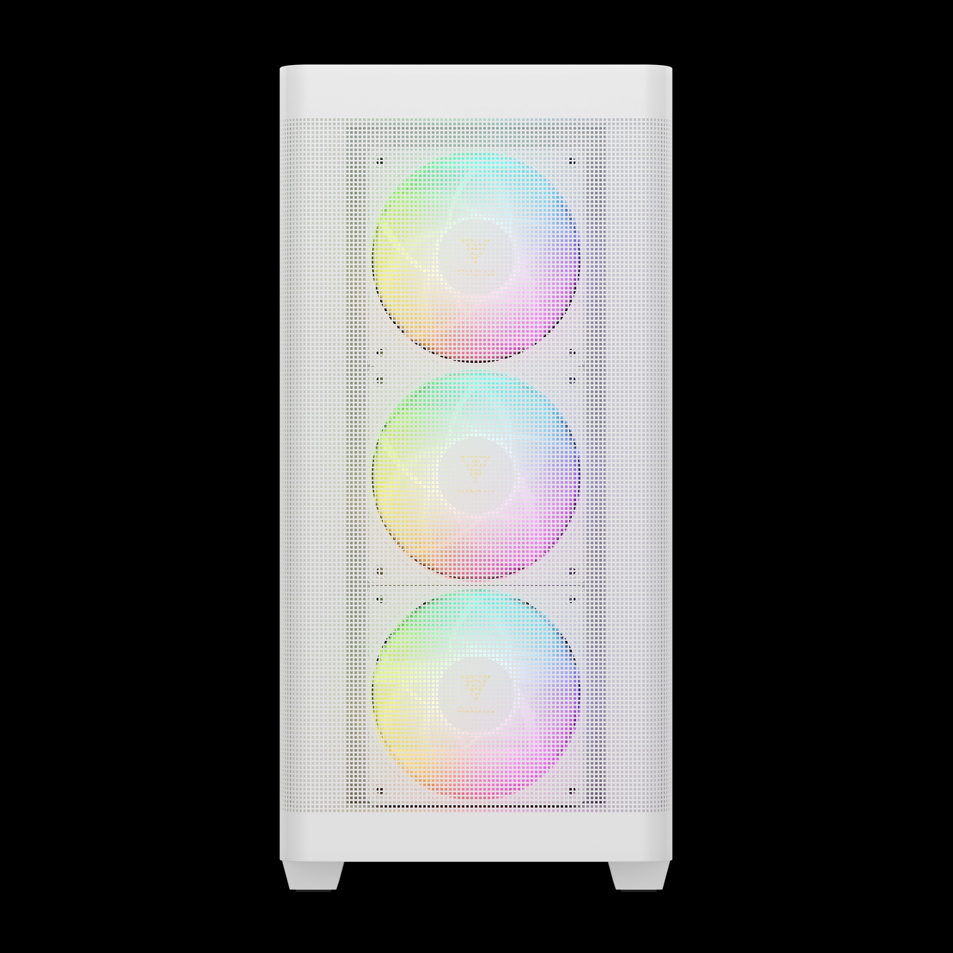 GAMDIAS ATHENA M3 White Stylish Mesh Front Case with Pre Installed ARGB Fans