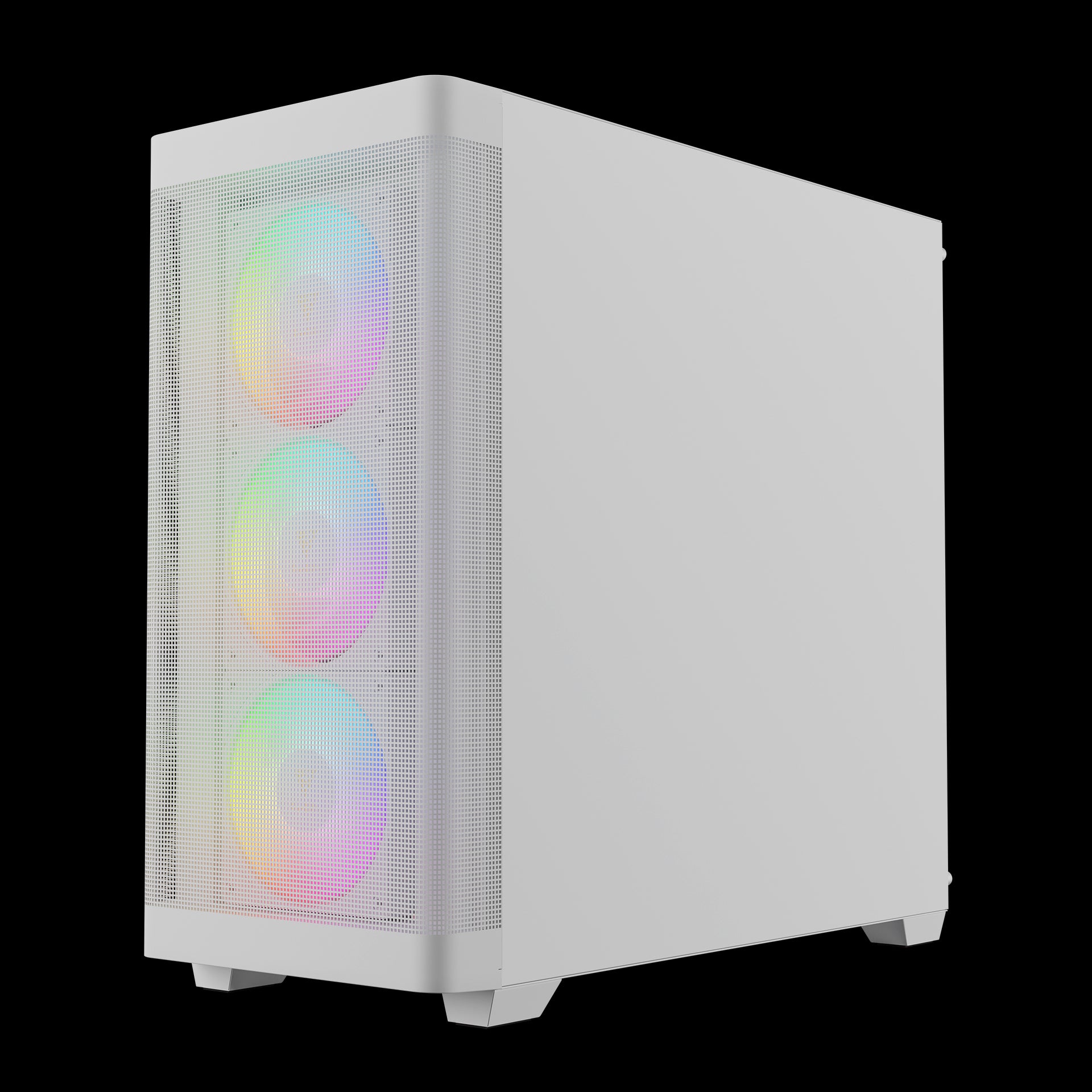GAMDIAS ATHENA M3 White Stylish Mesh Front Case with Pre Installed ARGB Fans