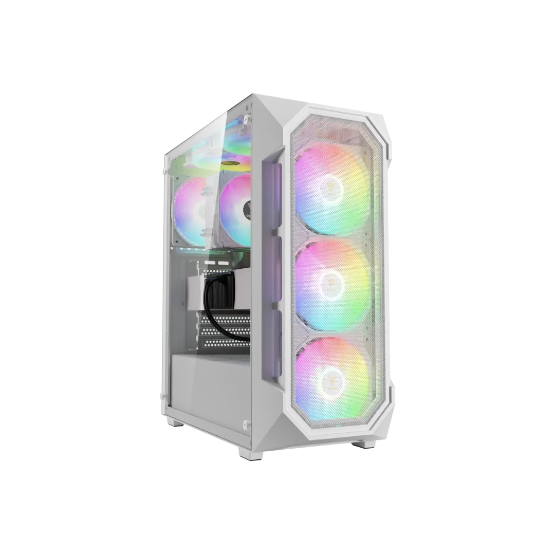 AURA GC1 Elite V2 White Case with 4 Fans