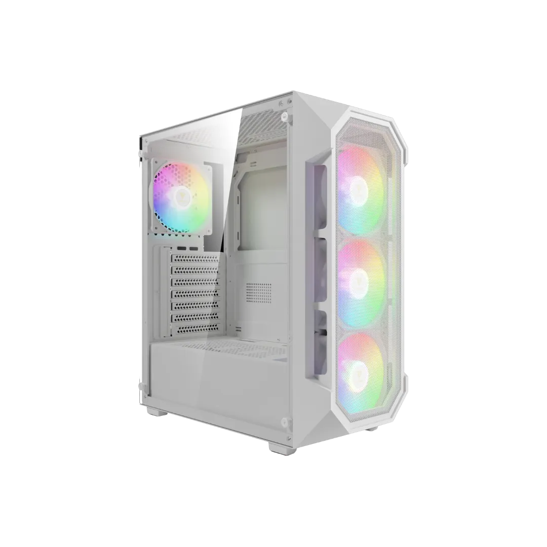 AURA GC1 Elite V2 White Case with 4 Fans