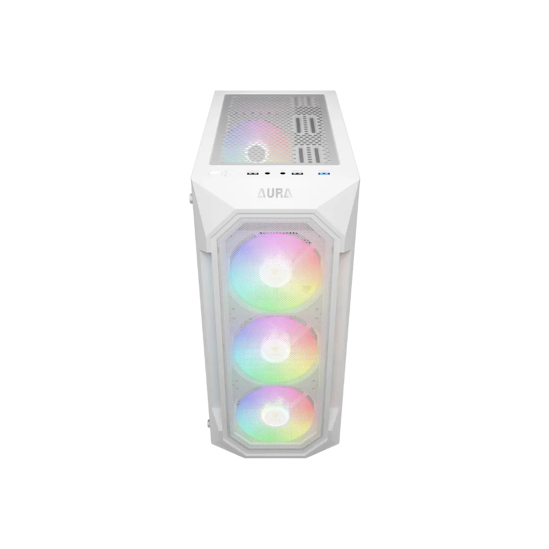 AURA GC1 Elite V2 White Case with 4 Fans