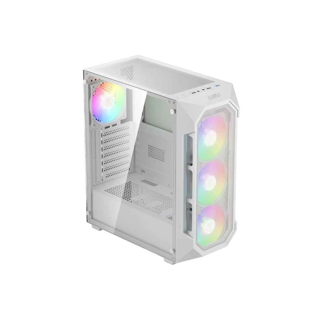 AURA GC1 Elite V2 White Case with 4 Fans