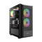 GAMDIAS AURA GC6 ARGB Black Mid Tower Cabinet with Mesh Design & RGB Fans