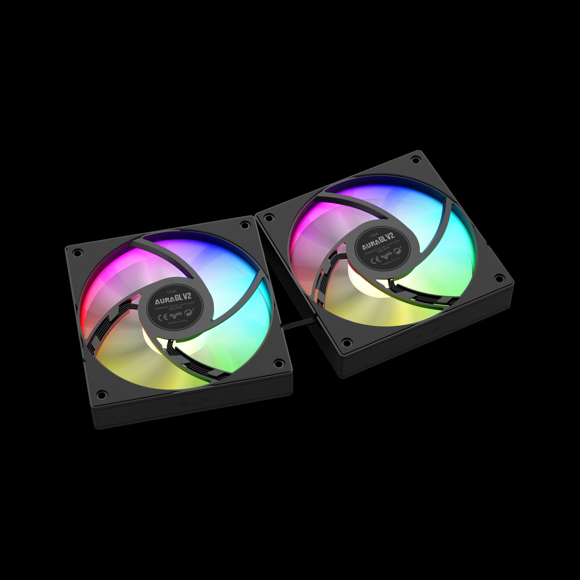GAMDIAS AURA GL240 V2 Black-240mm ARGB Liquid Cooler with LGA1700 & AM5 Compatibility