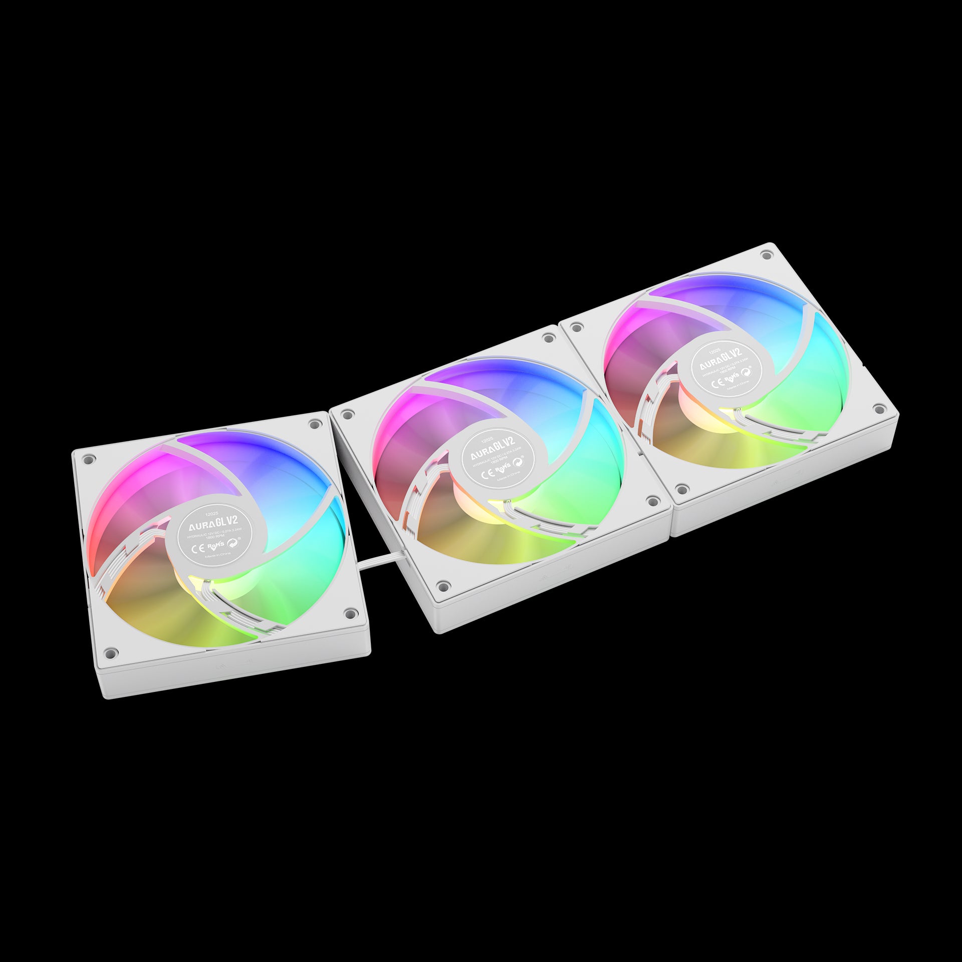 GAMDIAS AURA GL360 V2 WH High Performance 360mm ARGB Liquid Cooler with Universal Socket Support