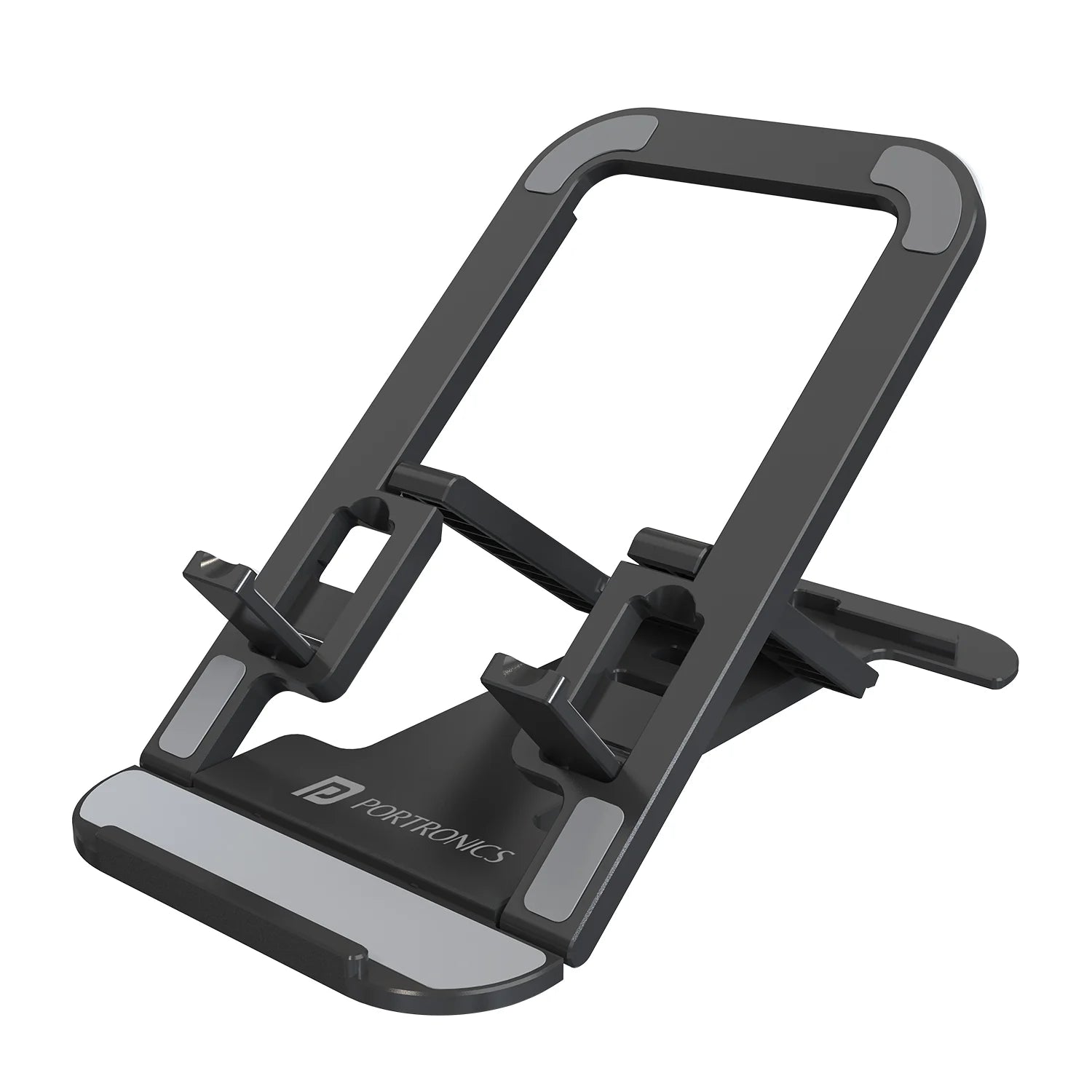 PORTRONICS Modesk 100 Desktop Mobile & Tablet Holder | Durable | Anti-Slip | Multiple Angles | Enhanced Compatibility
