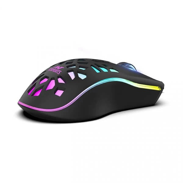 ANT ESPORTS GM80 Wired Optical Gaming Mouse - Black 3600 DPI RGB USB 1 Year Warranty