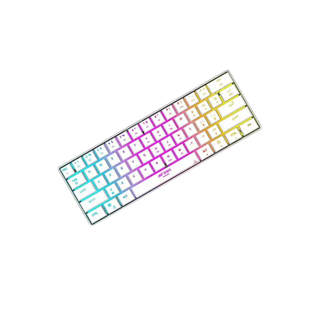 Ant Esports Mini Wireless Membrane Gaming Keyboard - White