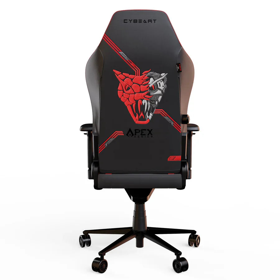 CYBEART Apex Signature Edition (Red) Gaming Office Chair 4D Armrest Inbuilt Lumbar Support Supreme PU Leather, Ergonomic, Recline & Tilt
