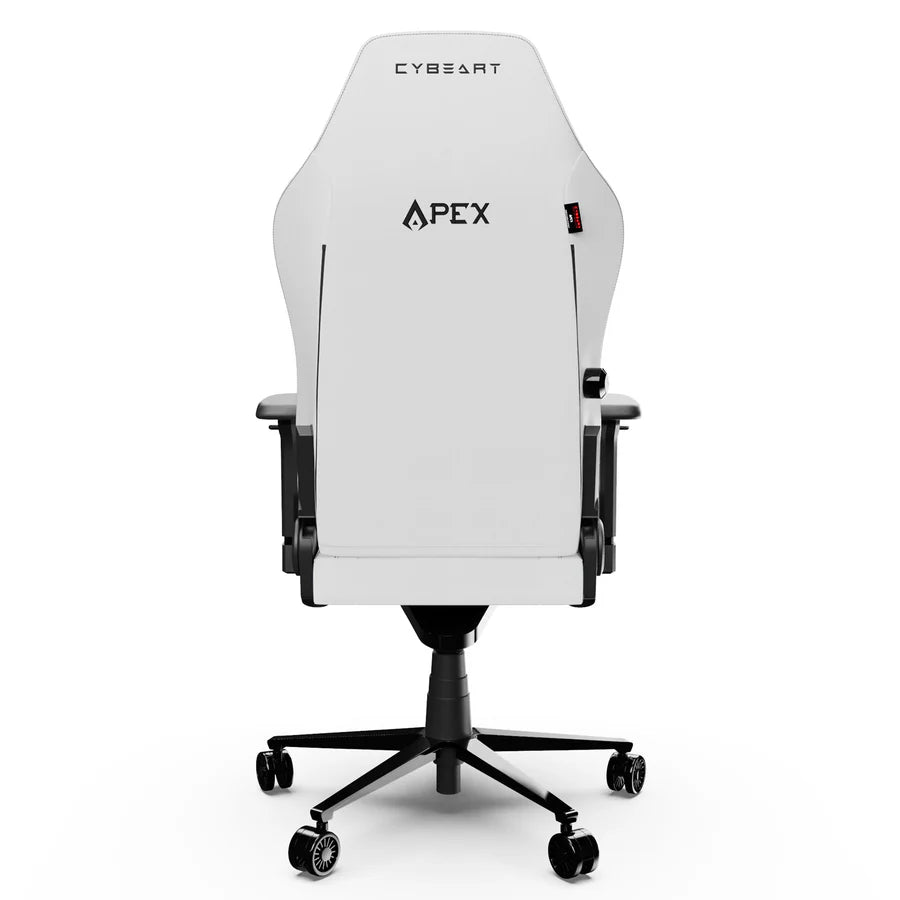 CYBEART Arctic White Gaming Office Chair 4D Armrest Inbuilt Lumbar Support Supreme PU Leather, Ergonomic, Recline & Tilt
