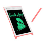 PORTRONICS Ruffpad 8.5 " Re-Writable LCD PAD | Green Colour LCD | One-Press Erase | 8.5 Inches Screen | Erase Lock Switch - Pink | Buy Online at Shwetha Computers