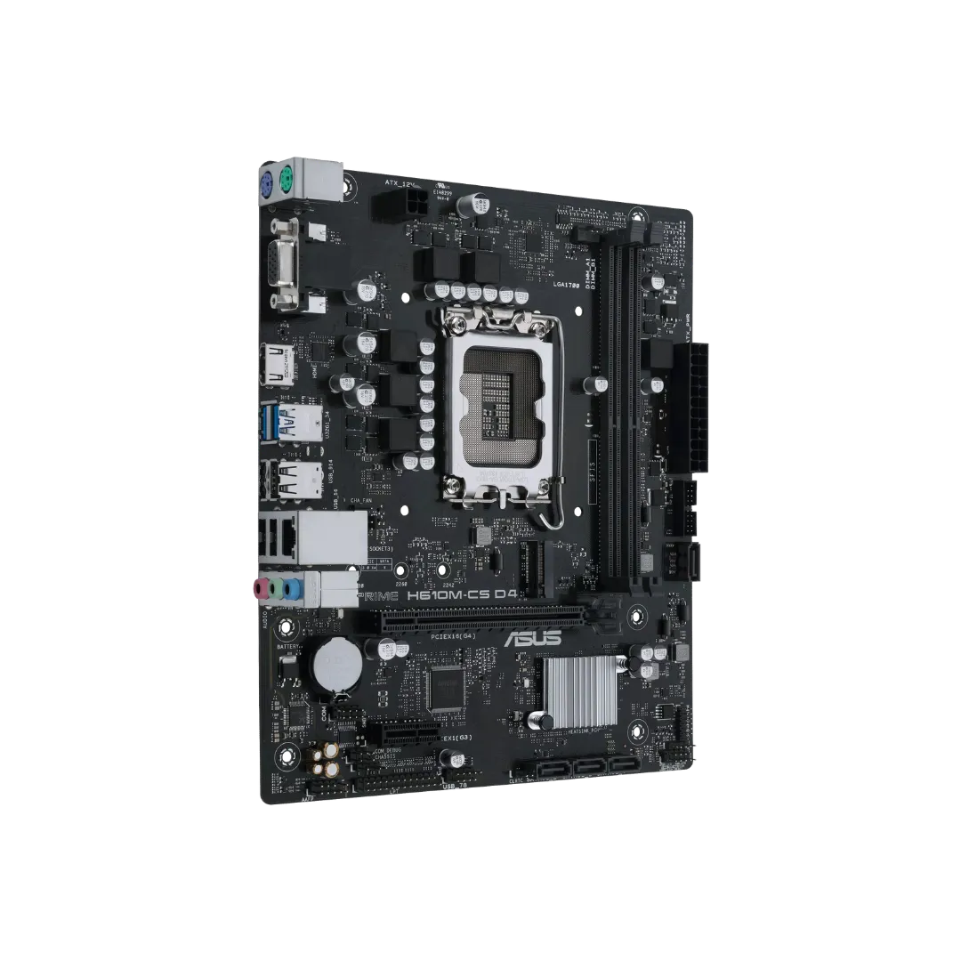 ASUS 610 MCS Motherboard - DDR4, Micro ATX, Versatile Performance