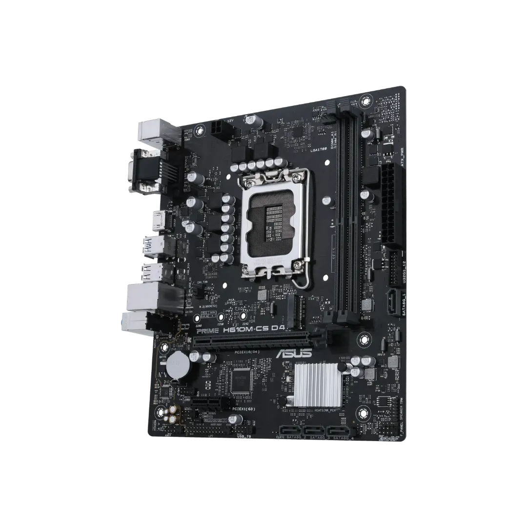 ASUS 610 MCS Motherboard - DDR4, Micro ATX, Versatile Performance