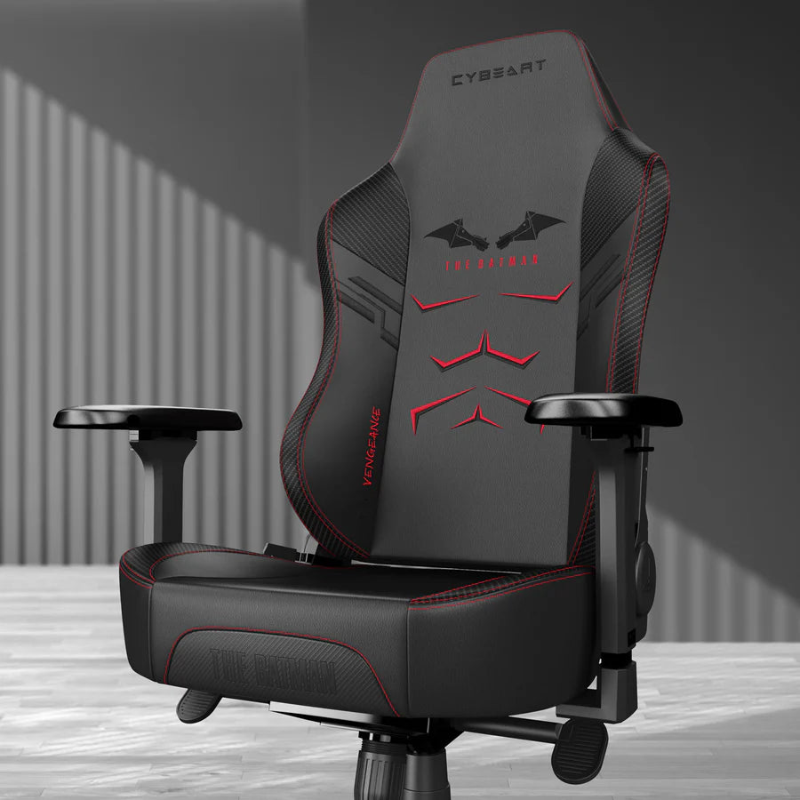CYBEART The Batman Gaming Office Chair - DC Comics 4D Armrest Inbuilt Lumbar Support Supreme PU Leather, Ergonomic, Recline & Tilt