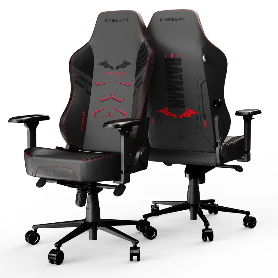 CYBEART The Batman Gaming Office Chair - DC Comics 4D Armrest Inbuilt Lumbar Support Supreme PU Leather, Ergonomic, Recline & Tilt