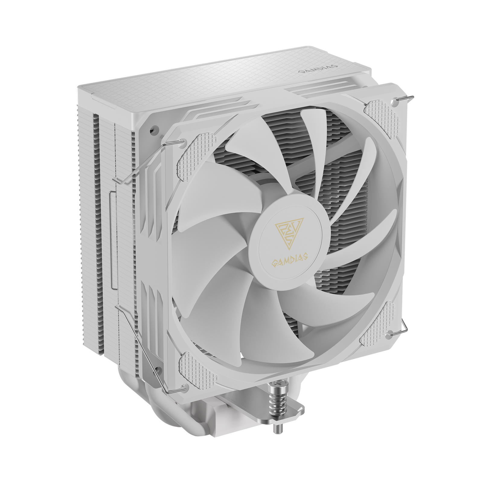 GAMDIAS BOREAS M2-510 WH White 120mm CPU Air Cooler with 5 Copper Heat Pipes