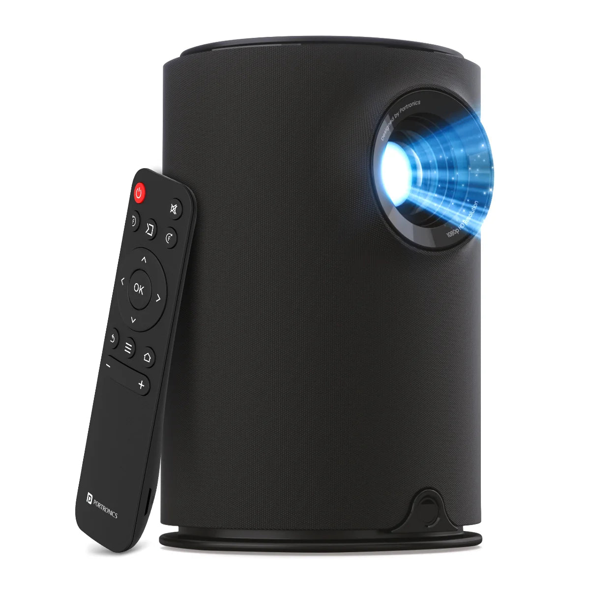 PORTRONICS Beem 410 Android 9.0 Smart LED Projector | 1080p HD Resolution | 3600 Lumens | up to 200