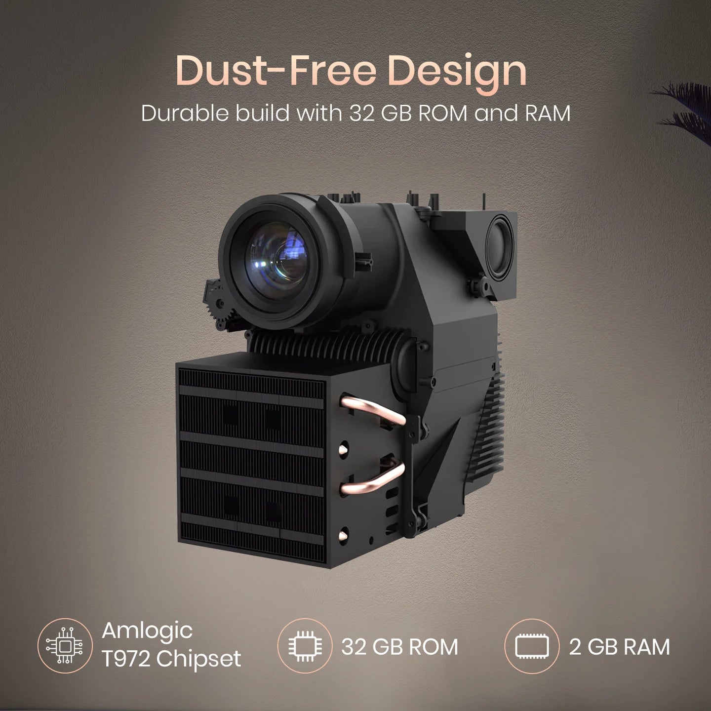 PORTRONICS Beem 500 Smart LED Projector | 1080p FHD Native | Voice-enabled Remote | 6700 Lumens | 16W Speakers - | Buy Online at Shwetha Computers