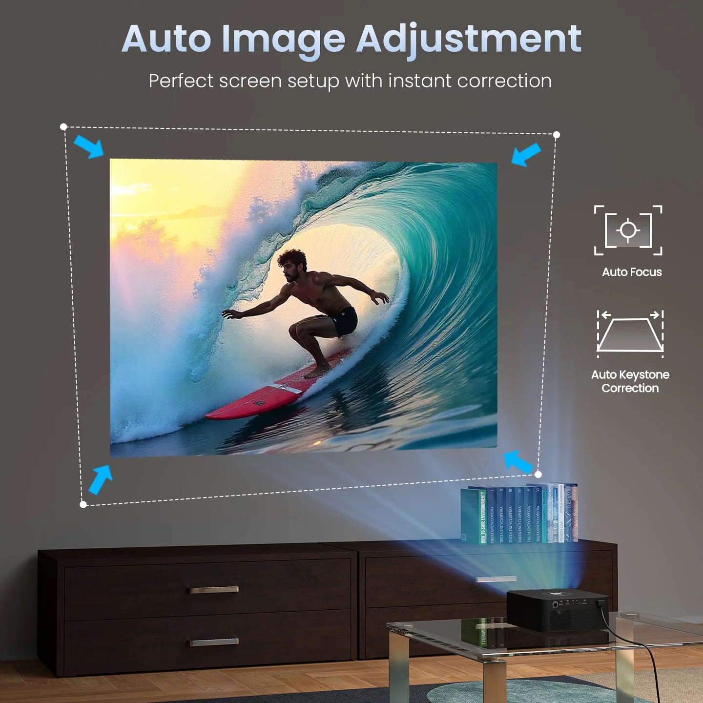 PORTRONICS Beem 510 5300 Lumens Smart LED Projector | Mic-Enabled Remote | Dolby Audio | 1080p FHD Native | 4K UHD Support - | Buy Online at Shwetha Computers