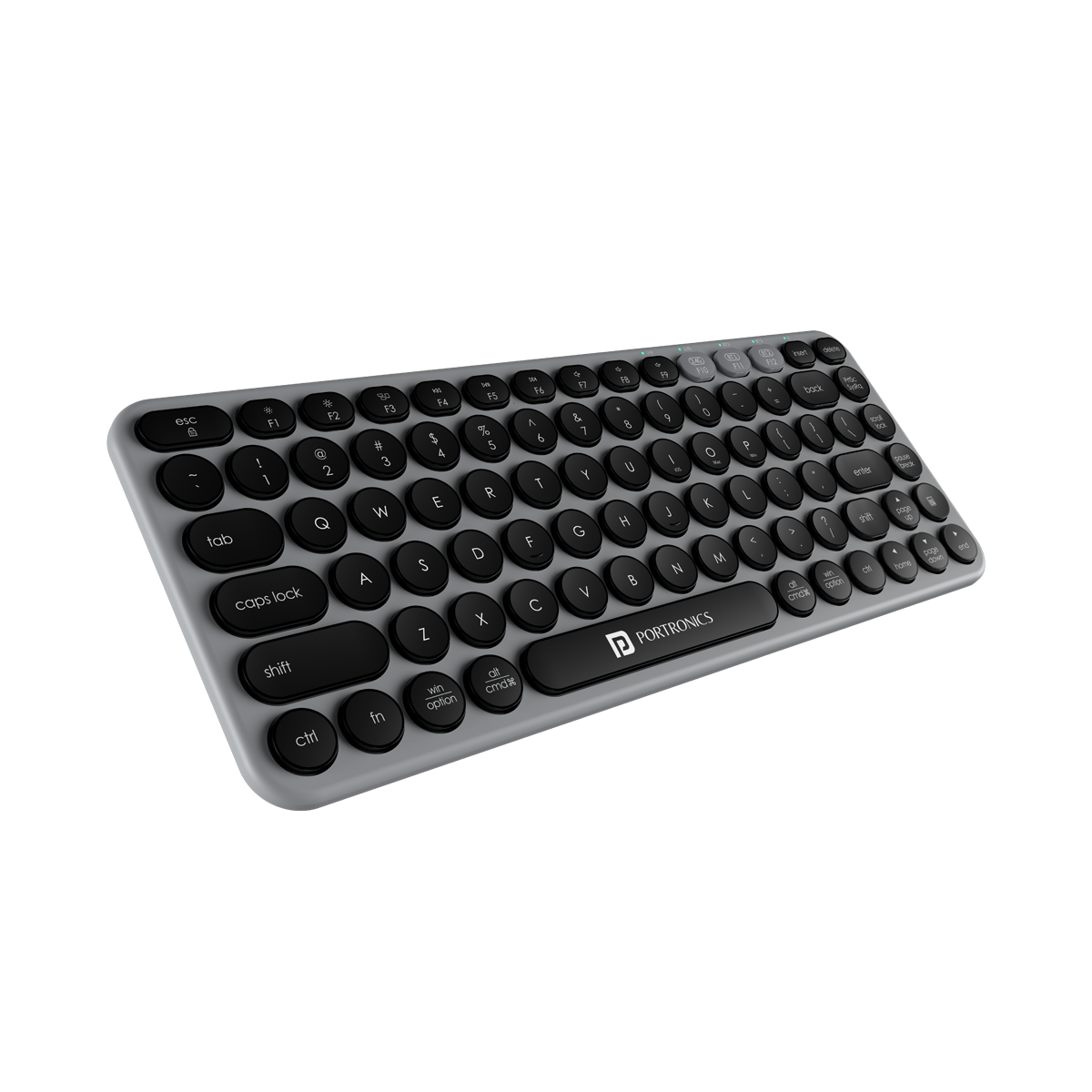 PORTRONICS Bubble 2.0 Dual Wireless Connectivity Modes | Triple Device Pairing | Ultra Compact TKL Design - | Buy Online at Shwetha Computers