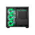 Ant Esports Crystal X11 Mid-Tower High End Computer Case/Gaming Cabinet - Green Black | Support ATX, Micro-ATX, Mini-ITX | Pre-Installed 4 x 120 mm ARGB Fan