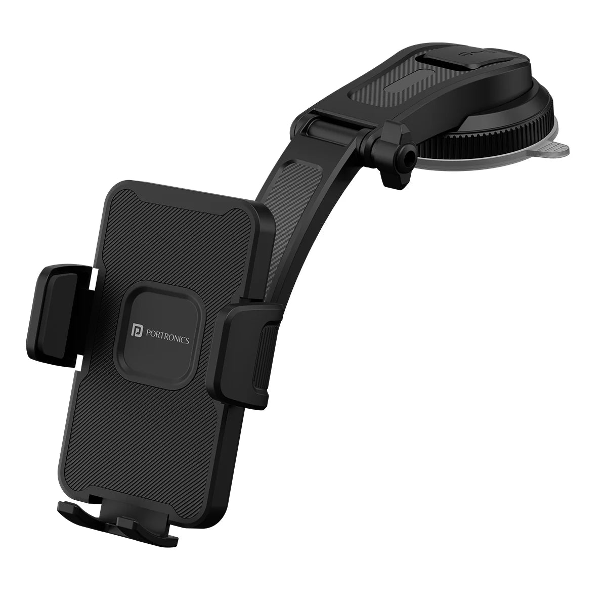 PORTRONICS Clamp M5 Univeresal Mobile Holder | Rotation Base | Pivot Arm | Suction Cup Mount | 5.4” – 7.6” Phones - | Buy Online at Shwetha Computers