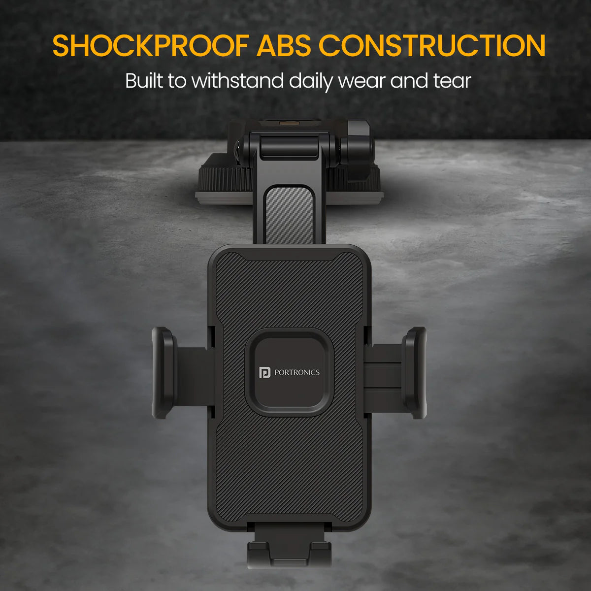 PORTRONICS Clamp M5 Univeresal Mobile Holder | Rotation Base | Pivot Arm | Suction Cup Mount | 5.4” – 7.6” Phones - | Buy Online at Shwetha Computers