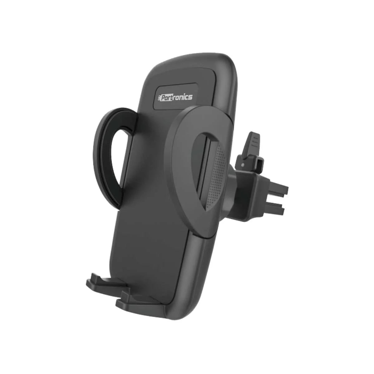 PORTRONICS Clamp X Car-Vent Mobile Holder | 360° Rotation | For Most Cars | AC Vent Mount | One-Click Operation - Black | Buy Online at Shwetha Computers