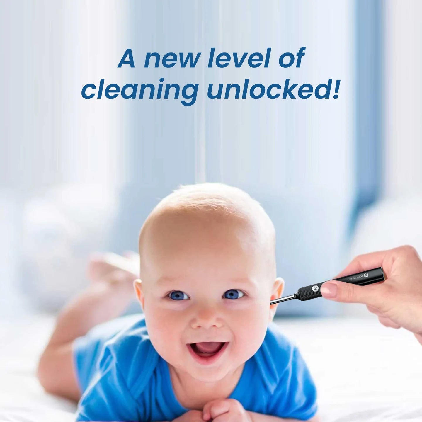 PORTRONICS Cleansify Ear Cleaner Stick | 180mAH Battery | Lightweight | LED Light | 1080p camera