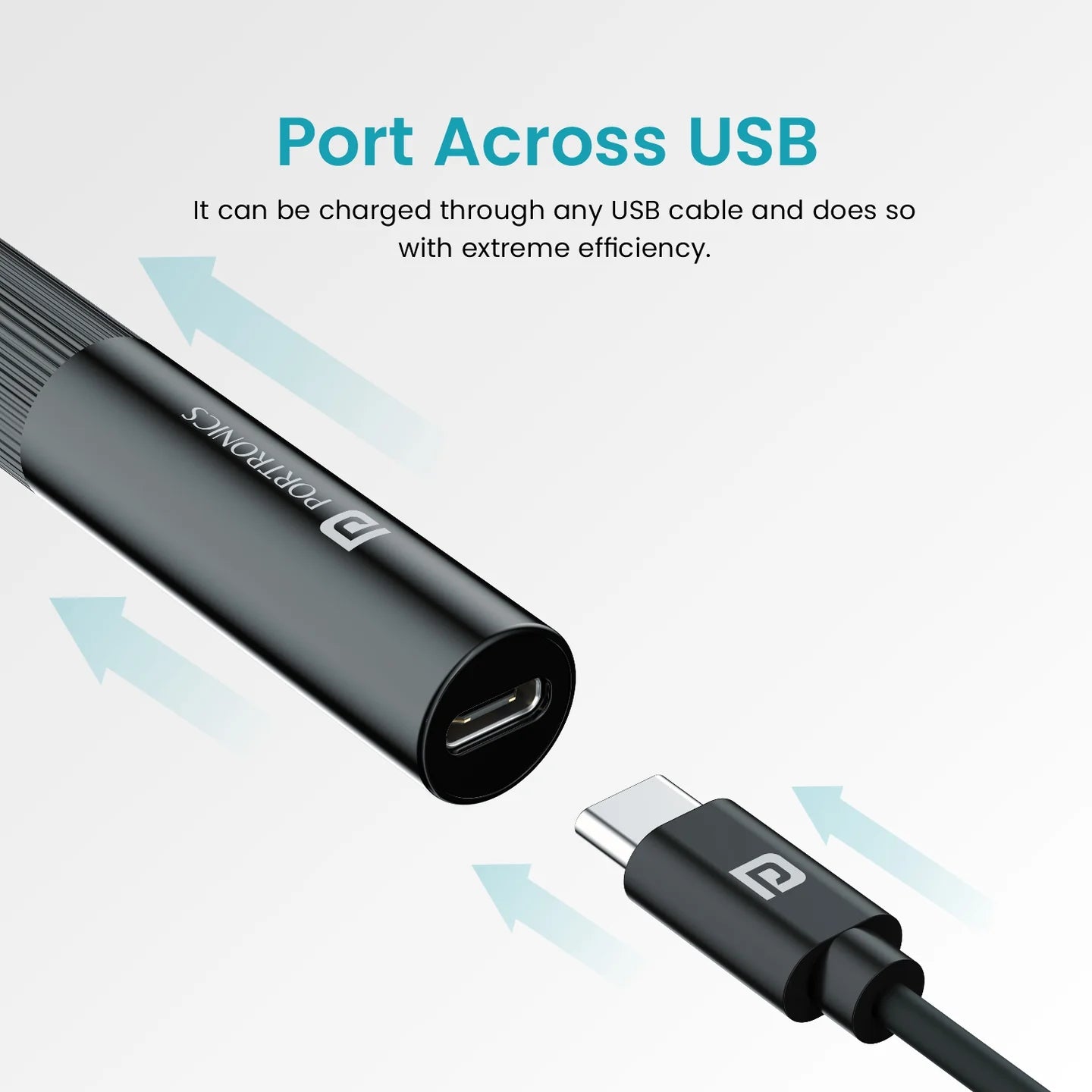 PORTRONICS Cleansify Ear Cleaner Stick | 180mAH Battery | Lightweight | LED Light | 1080p camera