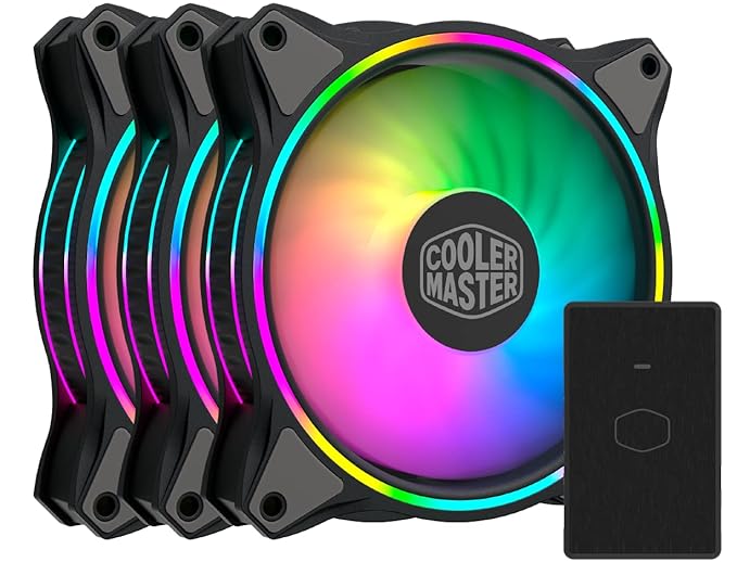 Cooler Master MasterFan MF120 Halo ARGB Cabinet Fan (Triple Pack)