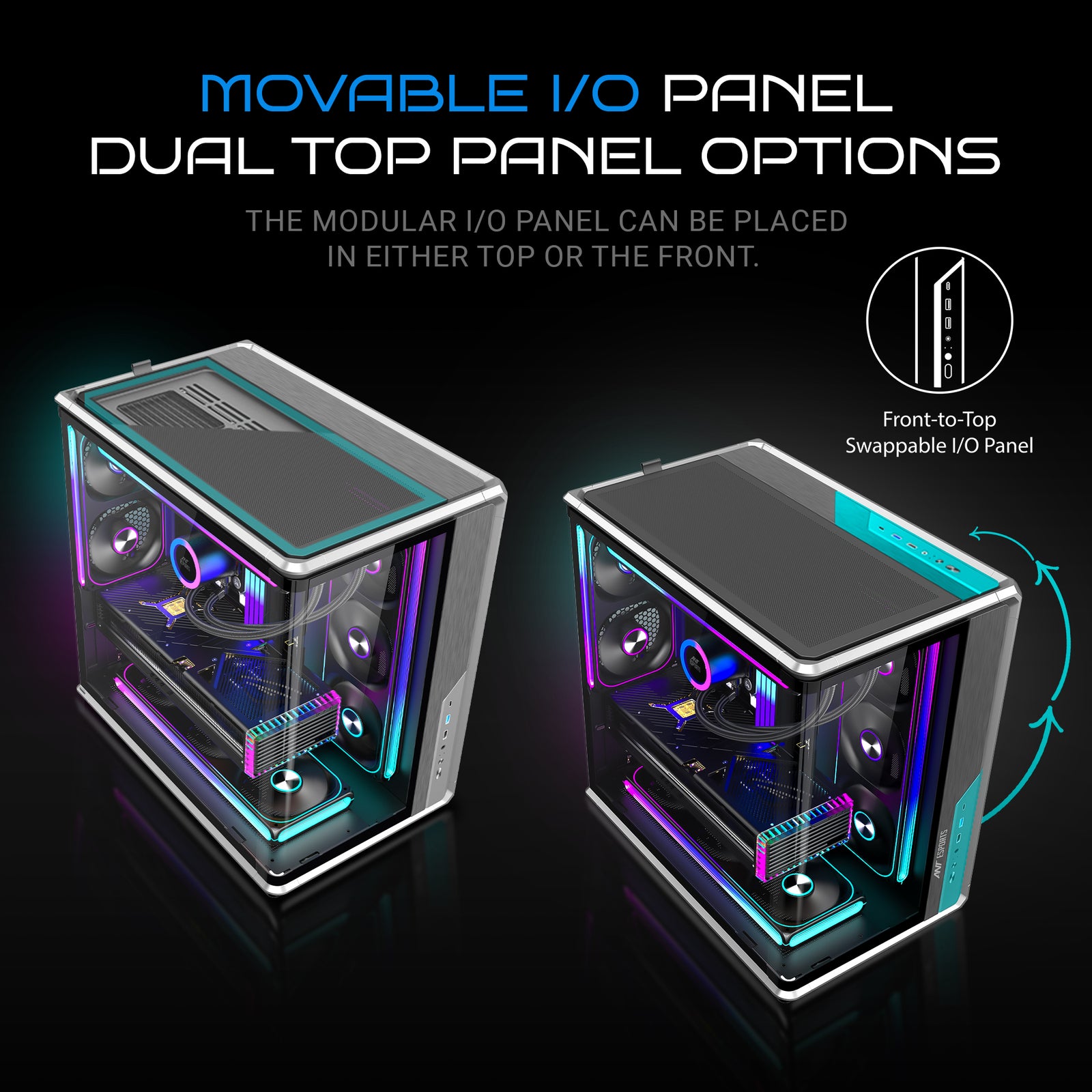Ant Esports Crystal X8 ARC Exoskeleton Gaming Cabinet/Case
