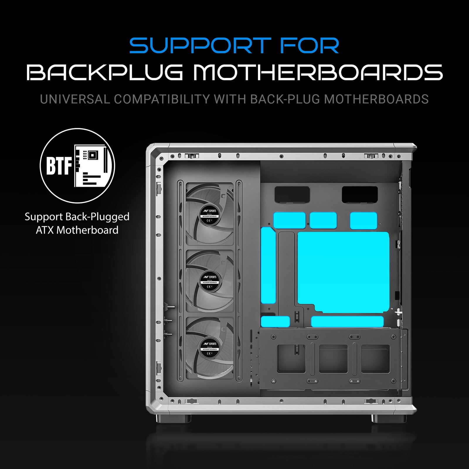 Ant Esports Crystal X8 ARC Exoskeleton Gaming Cabinet/Case