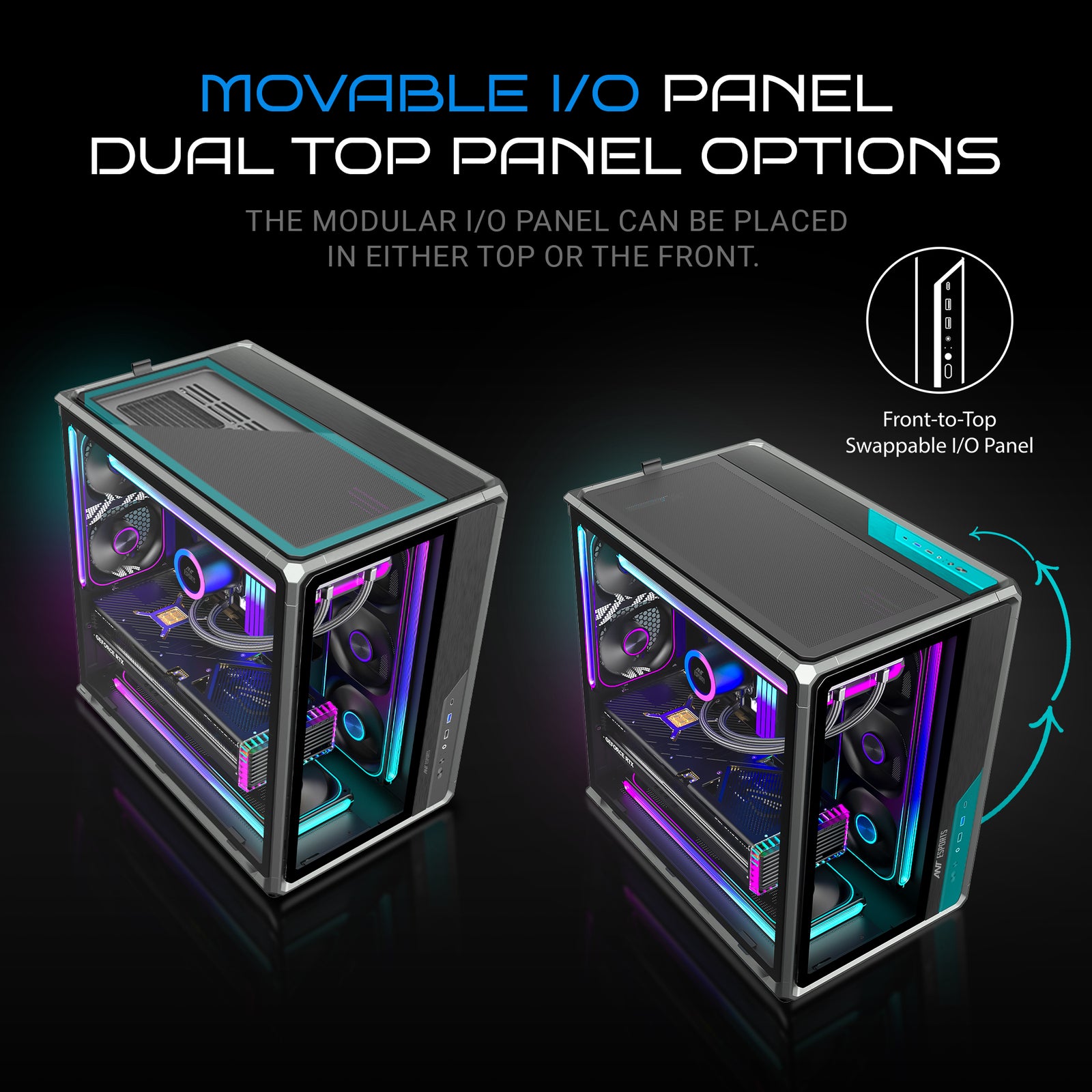 Ant Esports Crystal X8 Frame Exoskeleton Gaming Cabinet/Case
